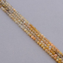 картинка Нитка Солнечный камень 39 см 4 3 мм (Без замка) от магазина Wolves