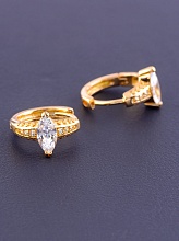 картинка Серьги 'XUPING' Фианит (позолота 18к) от магазина Wolves