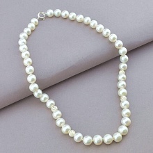 картинка Бусы 'SUNSTONES' Жемчуг Серебро(925) 47 см от магазина Wolves