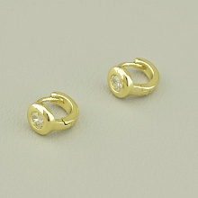 картинка Серьги 'XUPING' Фианит (позолота 18к (лимонная)) от магазина Wolves