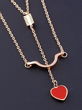 картинка Подвеска 'Stainless Steel' Эмаль 39 см (позолота 18к) от магазина Wolves