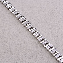 картинка Браслет 'XUPING' Фианит 17 см (родий) от магазина Wolves