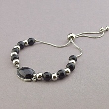 картинка Браслет 'Stainless Steel' Агат Медицинская сталь 316L 17 см от магазина Wolves