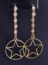 картинка Серьги 'XUPING' Фианит  (позолота 18к) от магазина Wolves