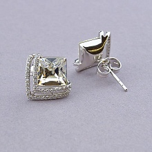 картинка Серьги 'XUPING' Swarovski (родий) от магазина Wolves
