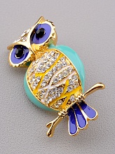 картинка Брошь Фианит 45x25мм от магазина Wolves