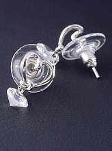 картинка Серьги Фианит 'Saiya' (родий) от магазина Wolves