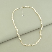 картинка Бусы 'SUNSTONES' Жемчуг Серебро(925) 50 см от магазина Wolves