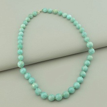 картинка Бусы 'SUNSTONES' Амазонит Серебро(925) 43 см от магазина Wolves