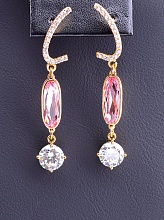 картинка Серьги 'XUPING' Swarovski  (позолота 18к) от магазина Wolves