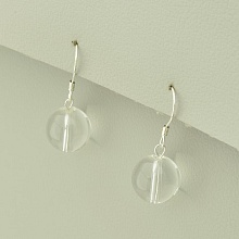 картинка Серьги 'SUNSTONES' Горный хрусталь Серебро(925) от магазина Wolves