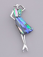 картинка Брошь Галиотис 75x25мм от магазина Wolves