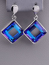 картинка Серьги 'Juleeze' Фианит (родий) от магазина Wolves