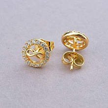 картинка Серьги 'XUPING' Фианит  (позолота 18к) от магазина Wolves