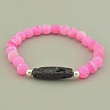 картинка Браслет 'SUNSTONES' Агат Лава 18 см от магазина Wolves