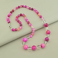 картинка Бусы 'SUNSTONES' Агат Горный хрусталь 66 см от магазина Wolves