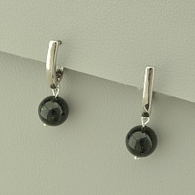 картинка Серьги 'SUNSTONES' Каирская ночь  (родий) от магазина Wolves