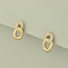 картинка Серьги 'XUPING' Фианит (позолота 18к) от магазина Wolves