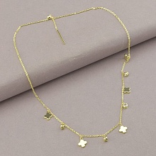 картинка Подвеска 'Saiya' Фианит 45 см (позолота 18к (лимонная)) от магазина Wolves