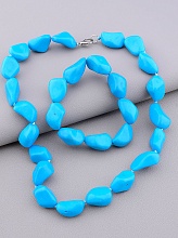 картинка Бусы+Браслет Бирюза 45 см от магазина Wolves