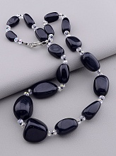 картинка Бусы Агат Чешский хрусталь 60 см от магазина Wolves