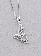 картинка Подвеска 'XUPING' Фианит 45 см (родий) от магазина Wolves