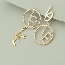 картинка Серьги 'XUPING' Фианит (позолота 18к) от магазина Wolves