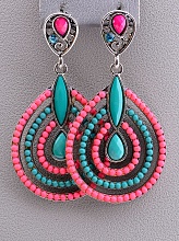 картинка Серьги Бисер 55x30мм от магазина Wolves