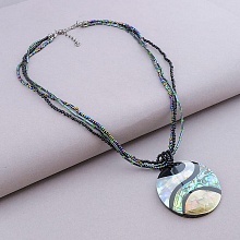 картинка Подвеска Галиотис Бисер Перламутр 47 см от магазина Wolves