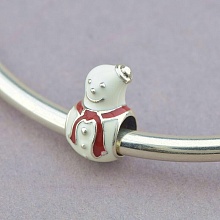 картинка Шарм 'Pandora style' Эмаль Серебро(925) от магазина Wolves