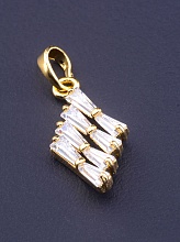 картинка Кулон 'XUPING' Фианит  (позолота 18к) от магазина Wolves