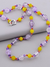 картинка Бусы Аметист Пренит Сердолик 69 см от магазина Wolves