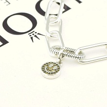 картинка Шарм серебряный с фианитами, для браслета от магазина Wolves