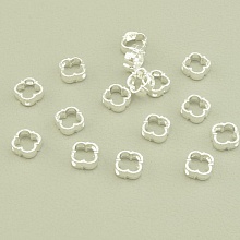 картинка Коннектор серебряный, родий 7х7 мм от магазина Wolves