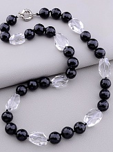 картинка Бусы Горный хрусталь Агат 60 см от магазина Wolves