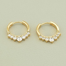 картинка Серьги 'XUPING' Фианит  (позолота 18к) от магазина Wolves