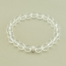 картинка Браслет 'SUNSTONES' Горный хрусталь Серебро(925) 17 см от магазина Wolves