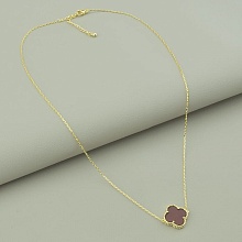 картинка Подвеска 'Saiya' Сердолик 40 см (позолота 18к (лимонная)) от магазина Wolves