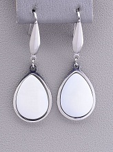 картинка Серьги 'Stainless Steel' Перламутр от магазина Wolves