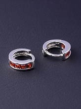 картинка Серьги 'XUPING' Фианит (родий) от магазина Wolves