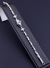 картинка Браслет 'XUPING' Фианит 17 см (родий) от магазина Wolves