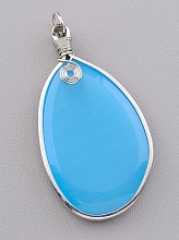 картинка Кулон Кошачий глаз 70x35мм от магазина Wolves