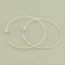 картинка Серьги  70х70мм (родий) от магазина Wolves