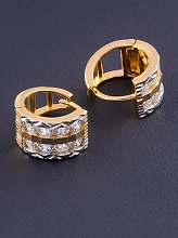 картинка Серьги 'XUPING' Фианит (позолота/родий) от магазина Wolves
