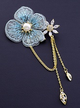 картинка Брошь Майорка Фианит (позолота 18к) от магазина Wolves