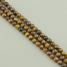 картинка Нитка Тигровый глаз 38 см 6 мм (Без замка) от магазина Wolves