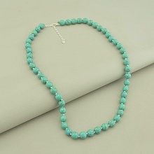 картинка Бусы 'SUNSTONES' Бирюза Серебро(925) 53 см от магазина Wolves