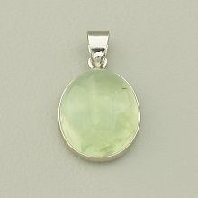 картинка Кулон Пренит 21х15мм (родий) от магазина Wolves