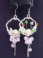 картинка Серьги 'Hand Made' Чешский хрусталь Бижутерный сплав11 5 г от магазина Wolves