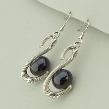 картинка Серьги Агат Фианит от магазина Wolves